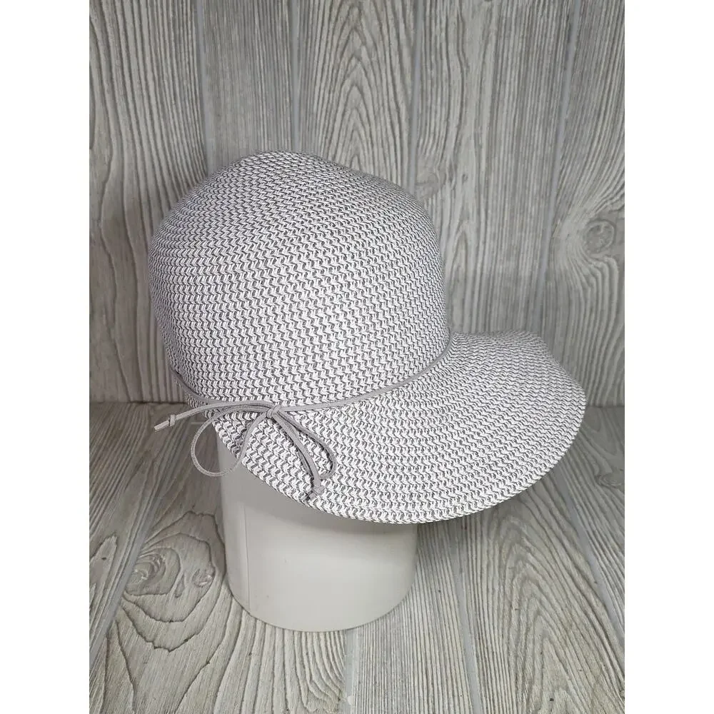 Nine West Ora Bucket Hat Light Gray Woven
